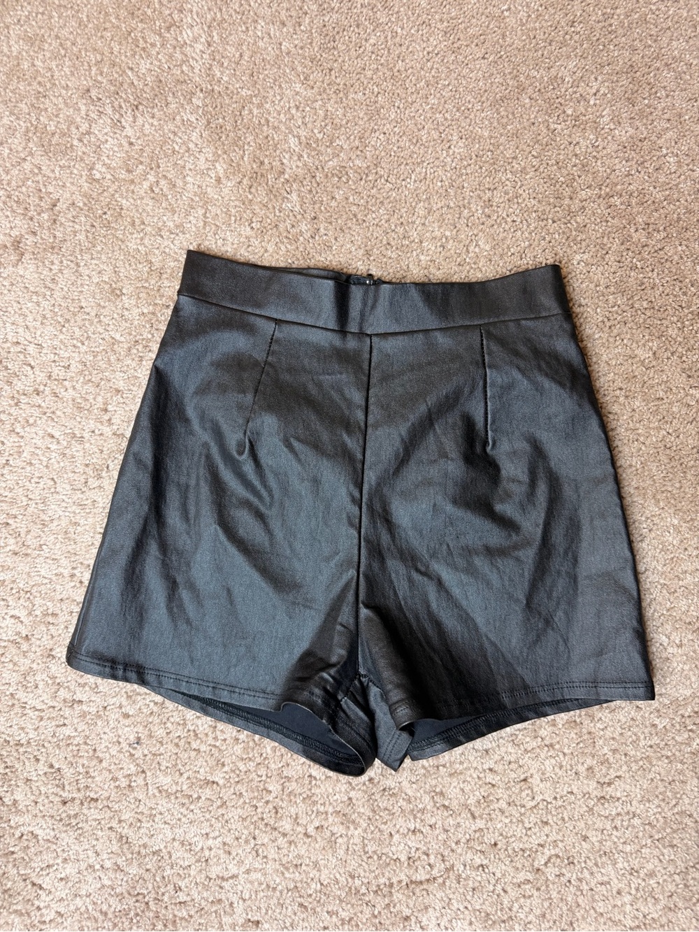 High-Waist Black Women's Shorts